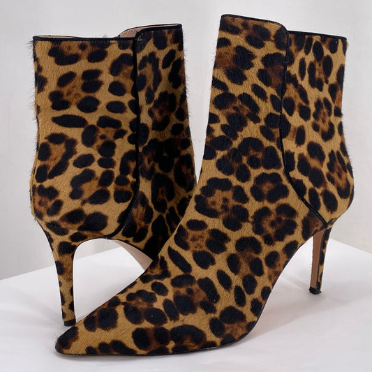 BLACK/TAN W Shoe Size 8.5 J CREW shooties/booties