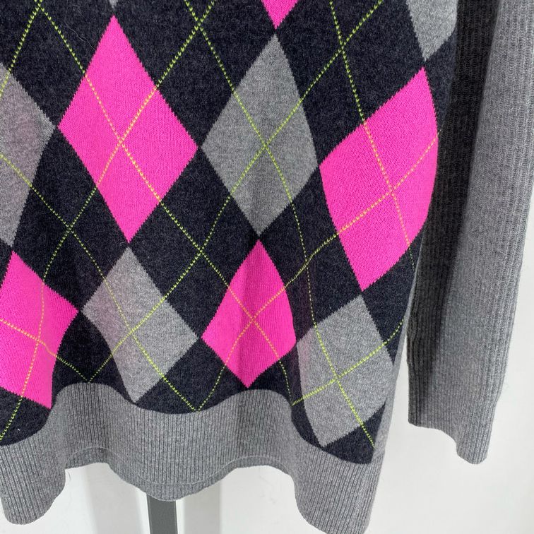 Size M AUTUMN CASHMERE Argyle Cashmere Sweater