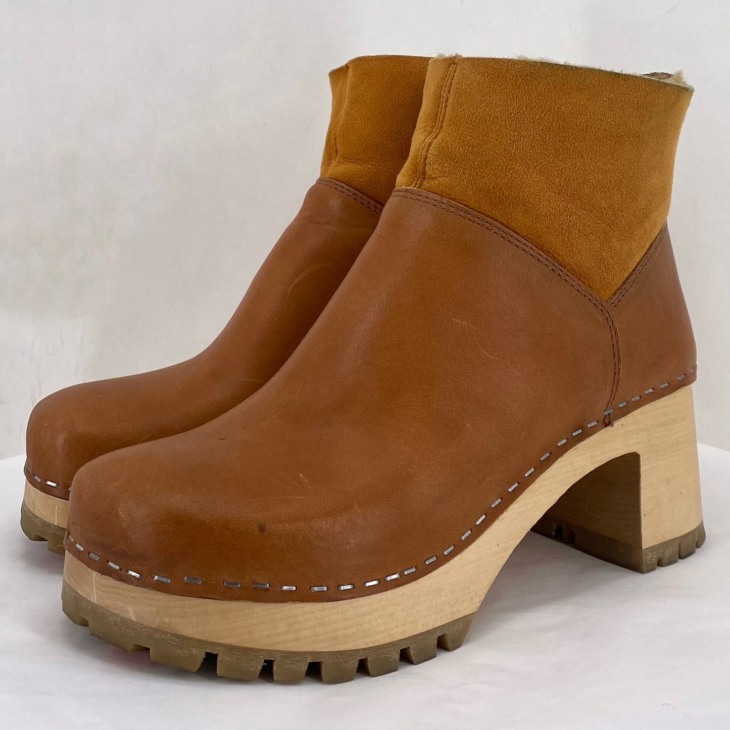 BROWN W Shoe Size 37 Boots