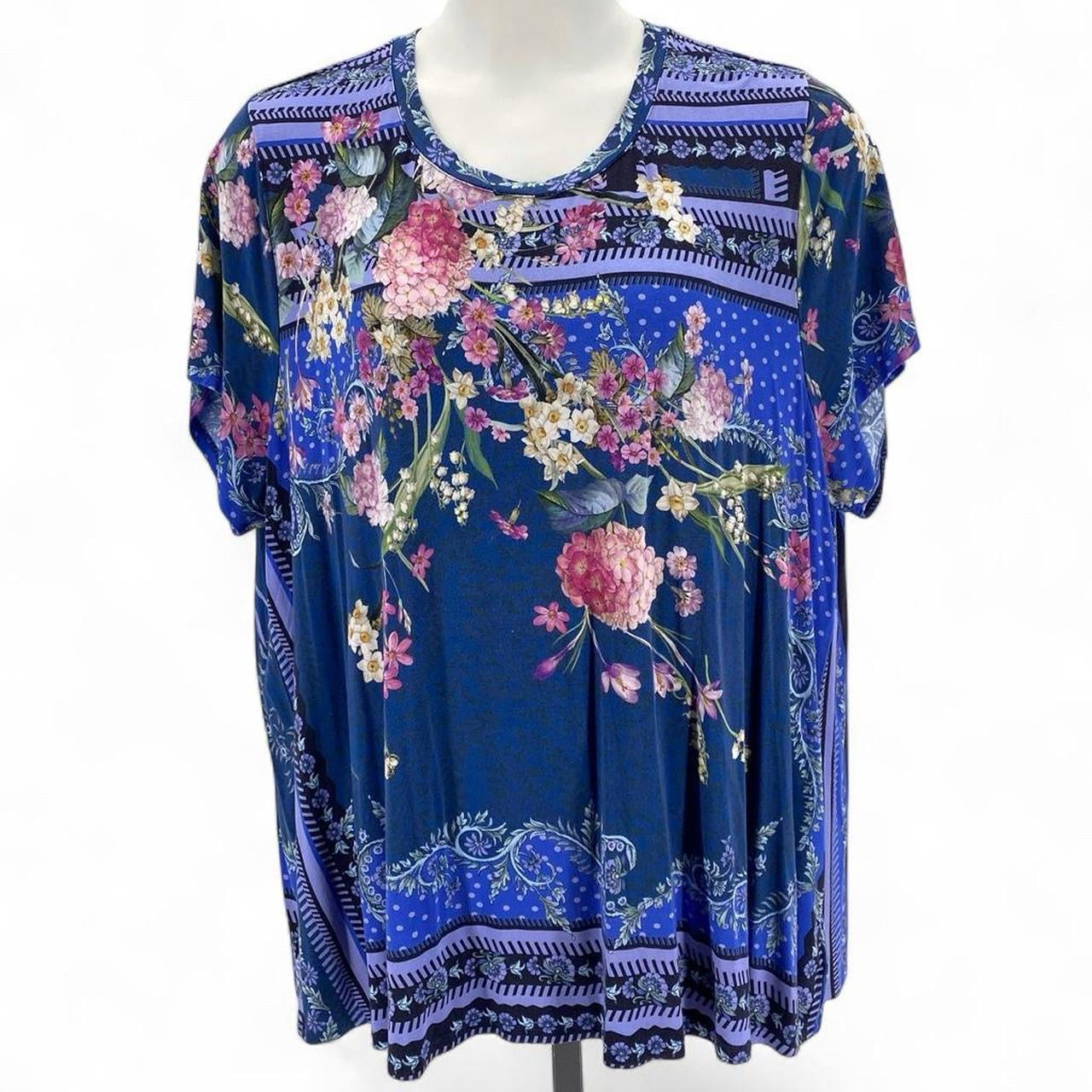 Size 3X JOHNNY WAS Floral Tunic