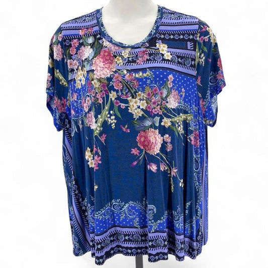 Size 3X JOHNNY WAS Floral Tunic