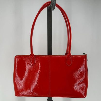 Orange HOBO Leather PATENT Shopper