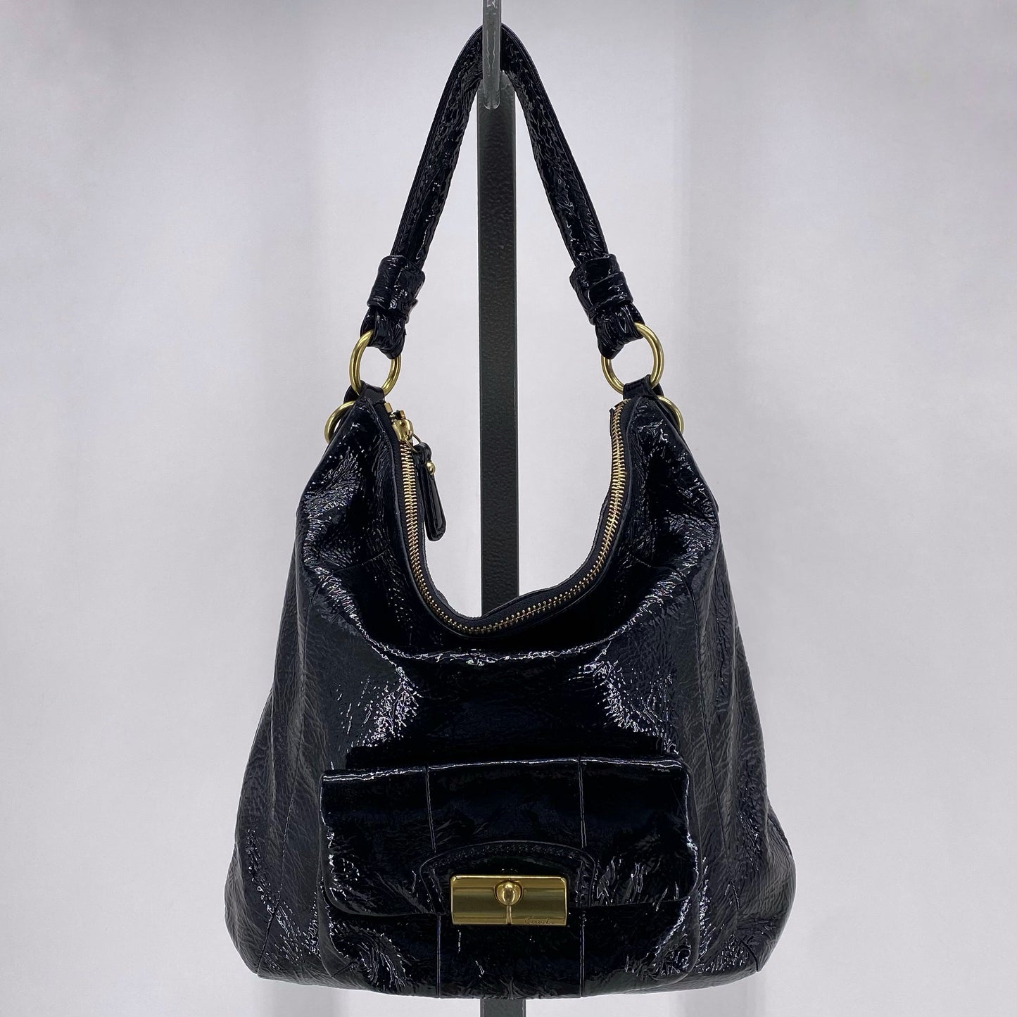 Black COACH Leather Shoulder Bag