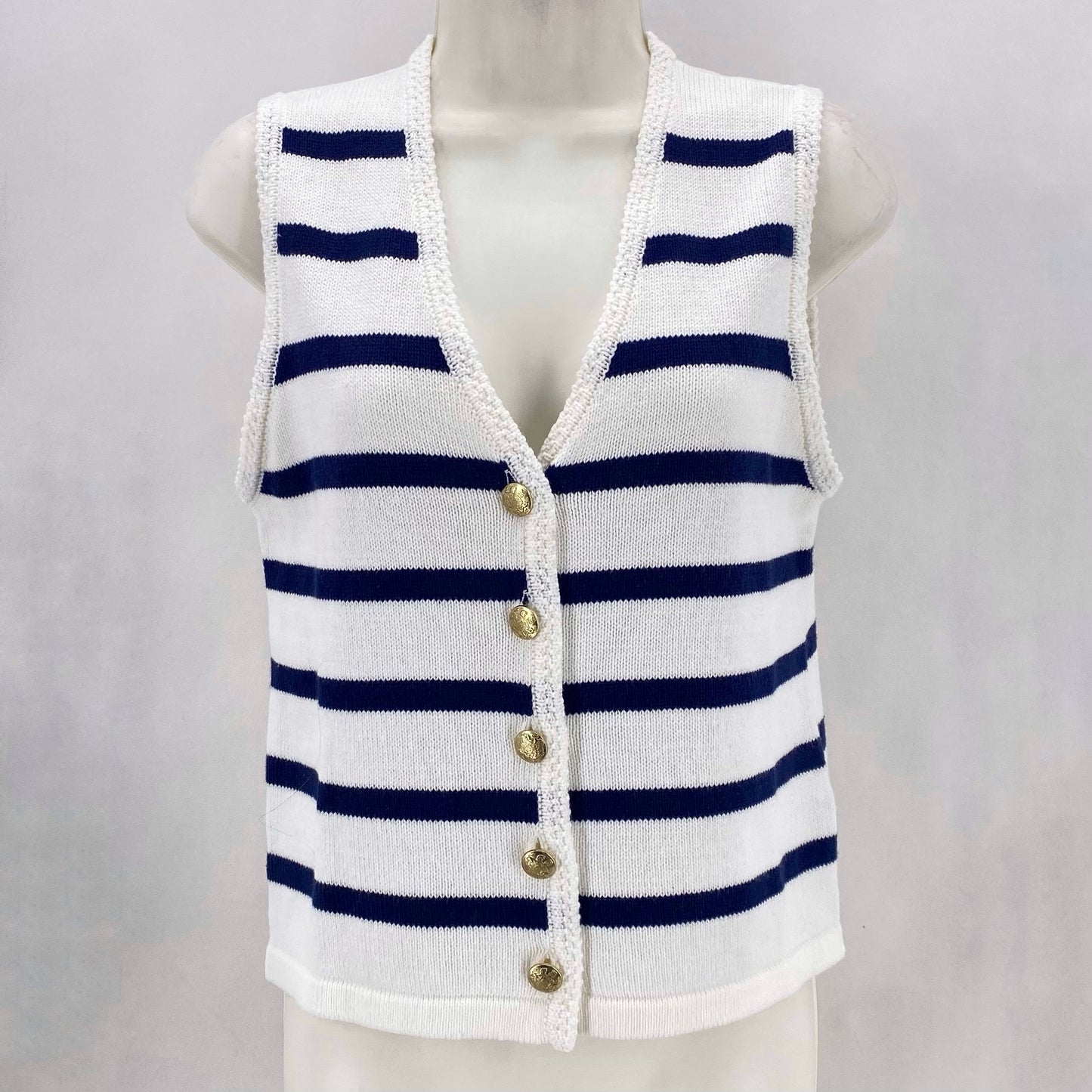 Size S J CREW Stripe Vest