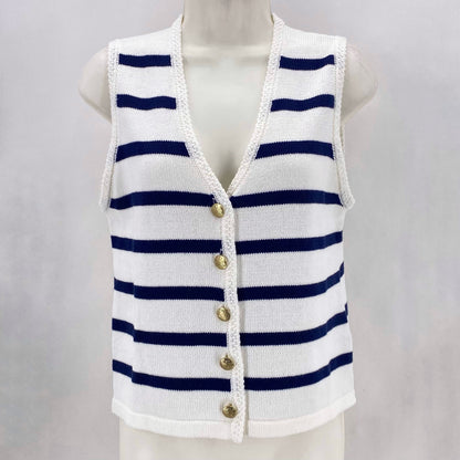 Size S J CREW Stripe Vest
