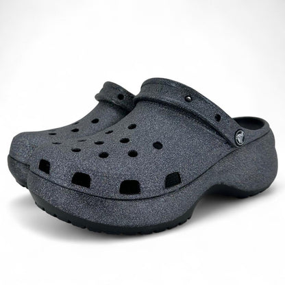 Silver W Shoe Size 9 CROCS Clog