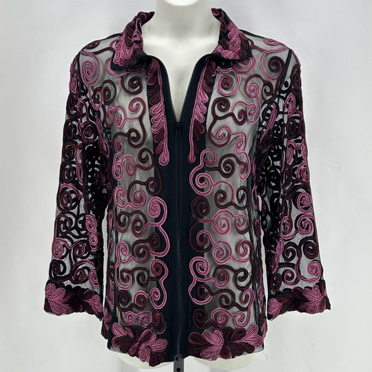 Size 1X PARSLEY & SAGE SWIRL Jacket