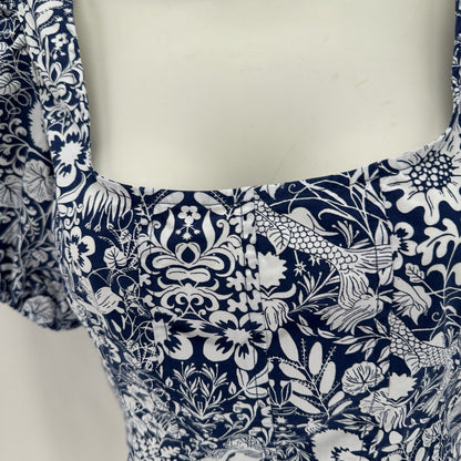 Size 2 J CREW Floral Shirt