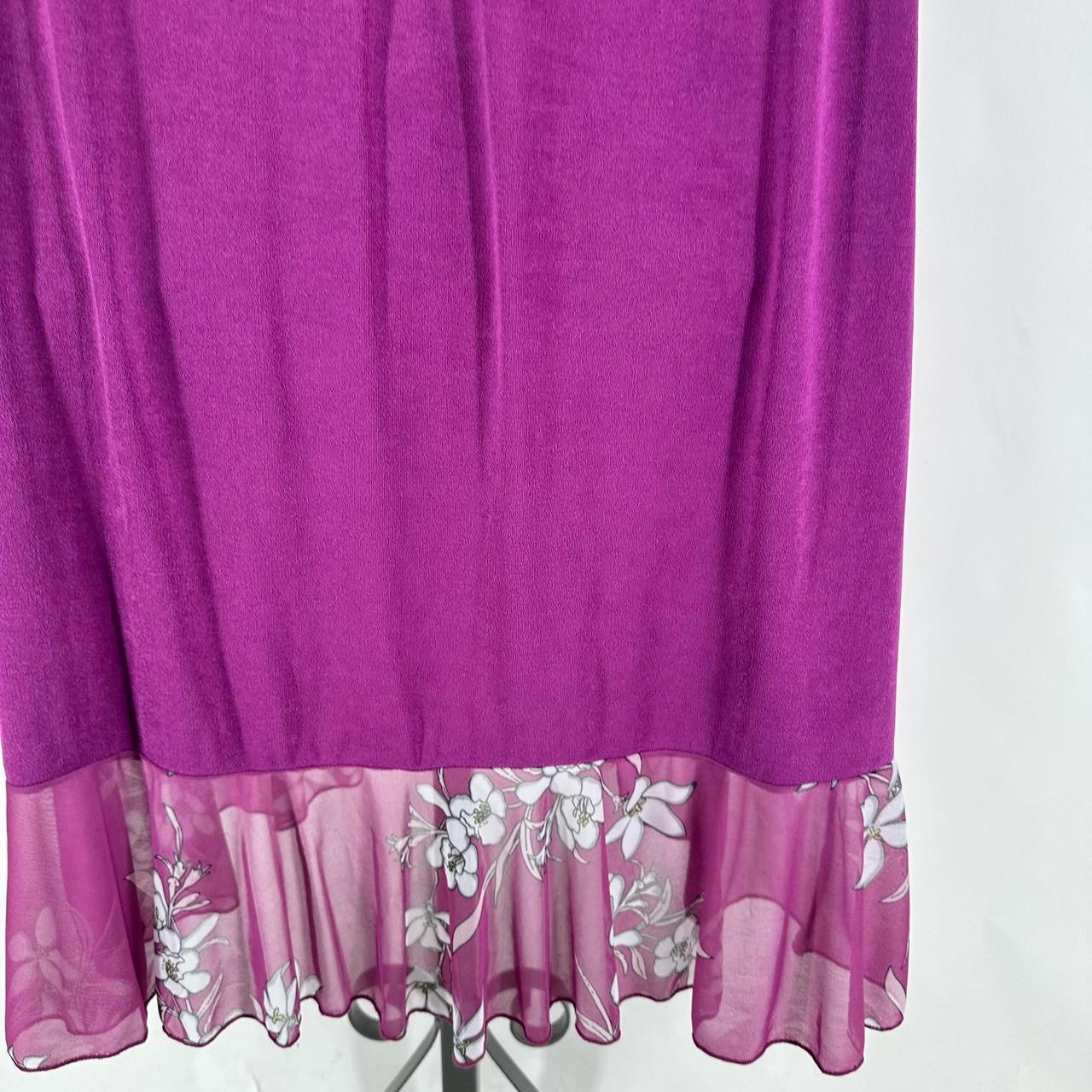Size L CAROLYN STRAUSS FLOWERS Skirt