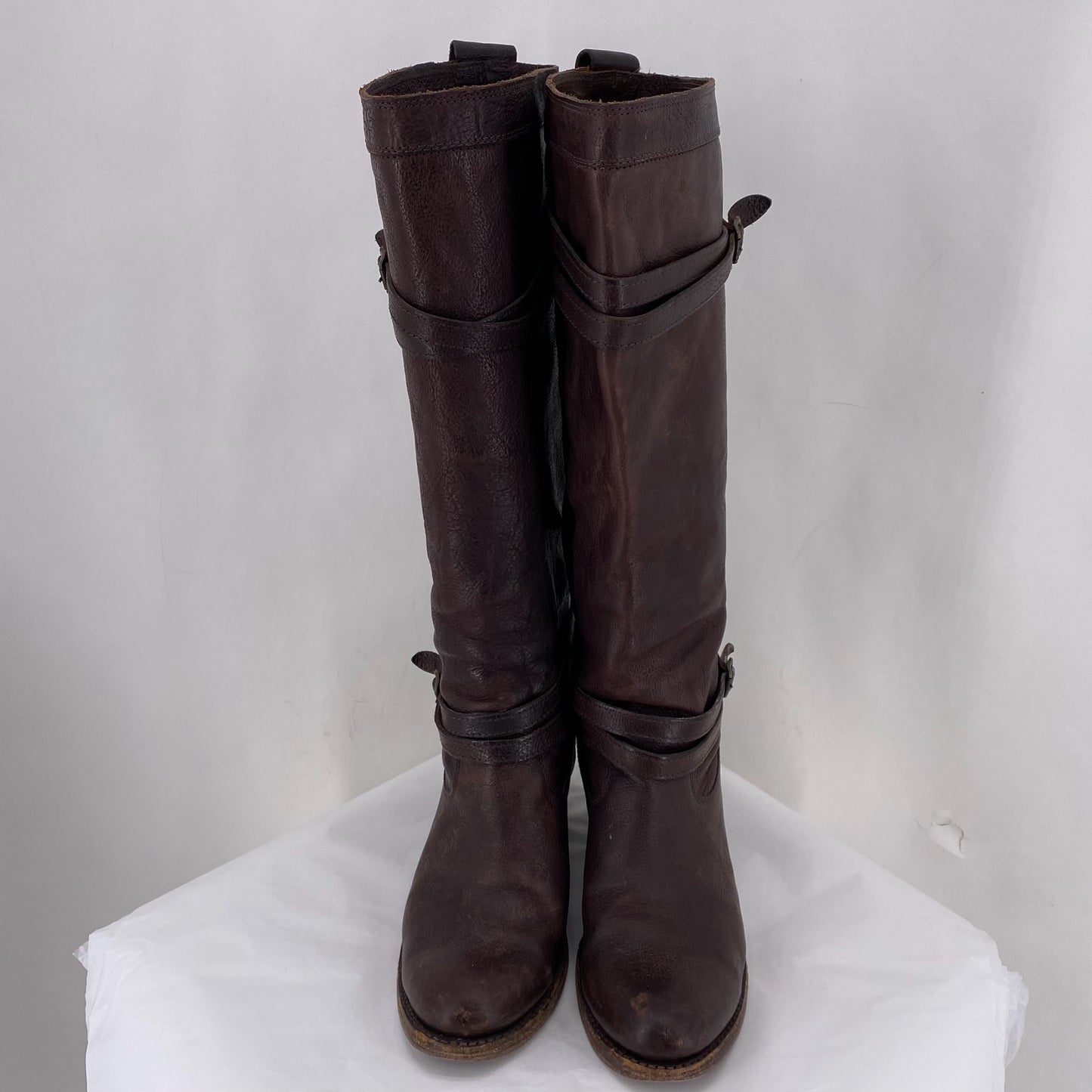 DARK BROWN W Shoe Size 10 FRYE Boots
