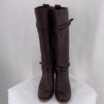 DARK BROWN W Shoe Size 10 FRYE Boots