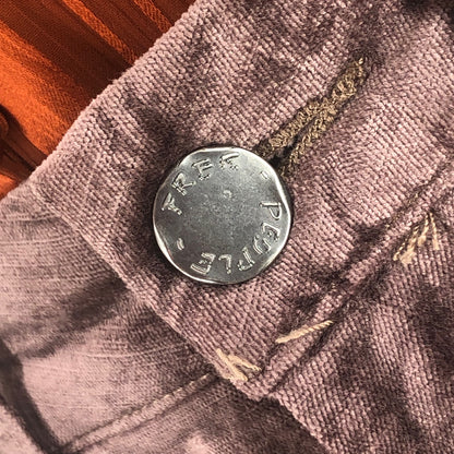 Size 25 (0) FREE PEOPLE CRUSHED VELVET Pants