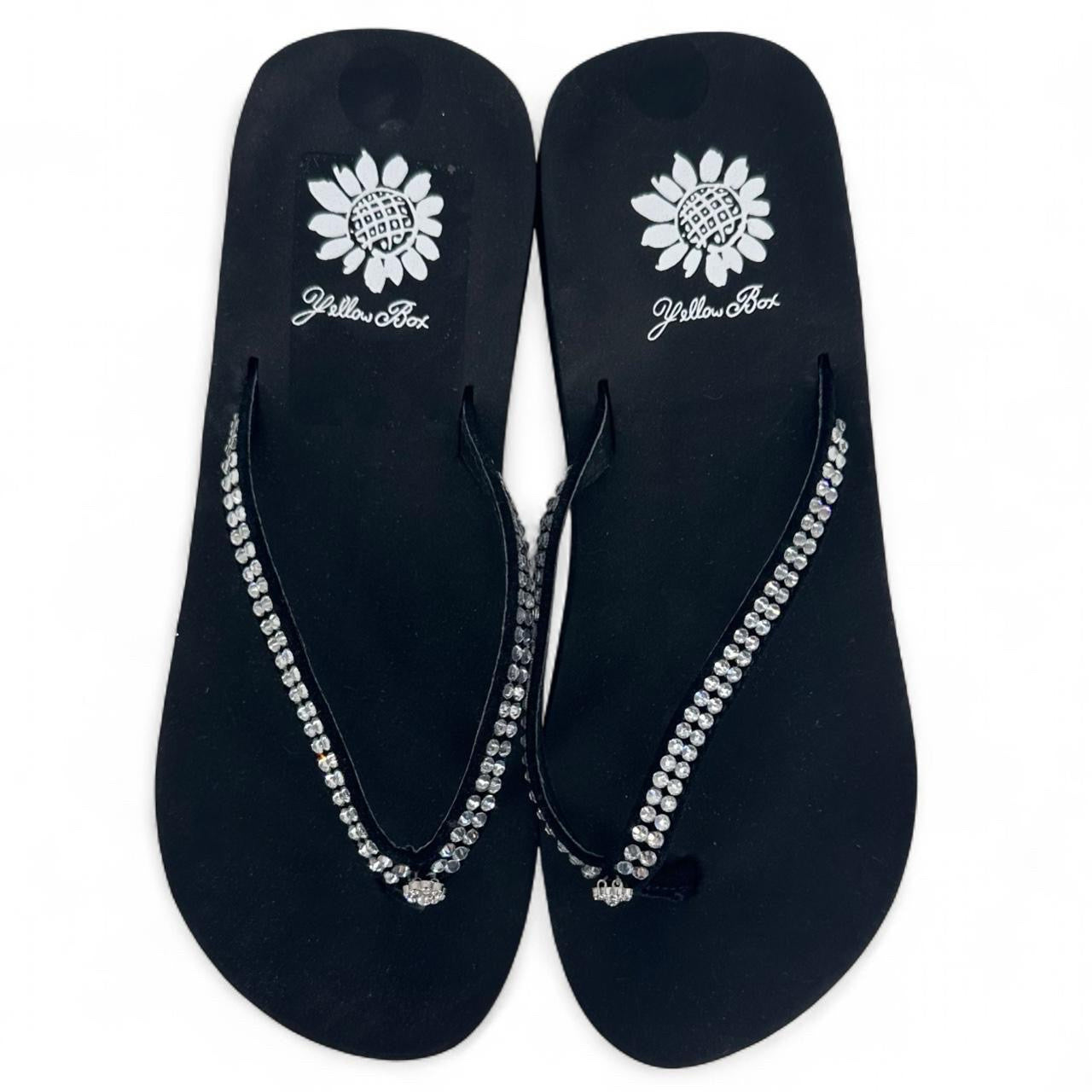 Black W Shoe Size 6 YELLOW BOX Sandals