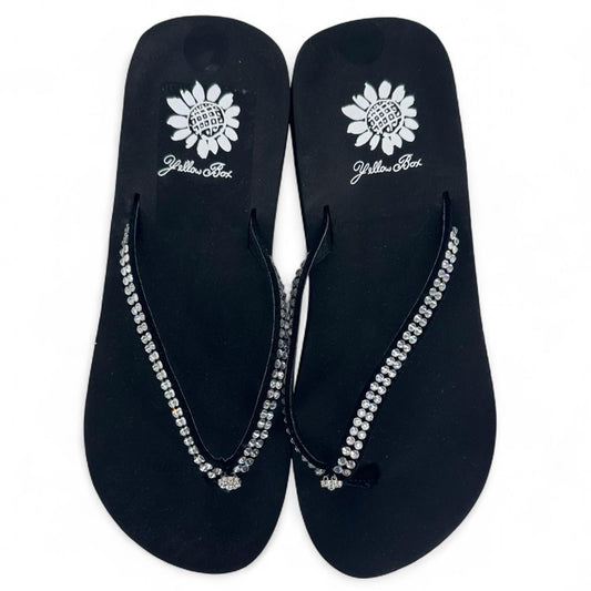 Black W Shoe Size 6 YELLOW BOX Sandals