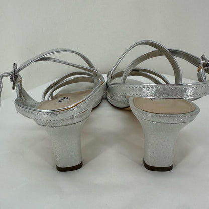 Silver W Shoe Size 8.5 NINA Heels