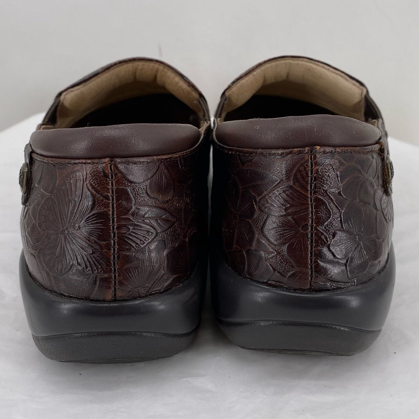 BROWN W Shoe Size 39 ALEGRIA Flats