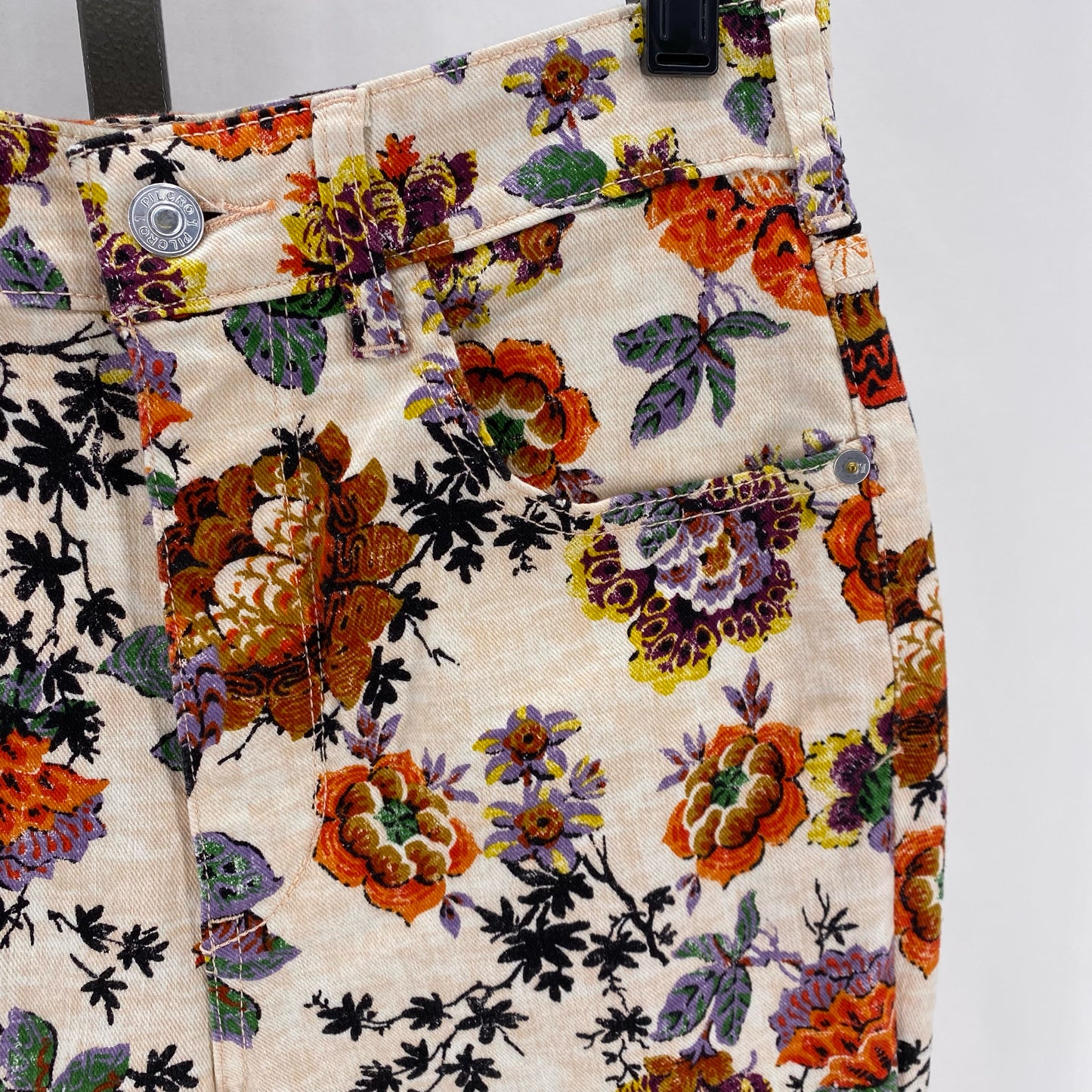 Size 27/4 PILCRO Denim Floral Pants