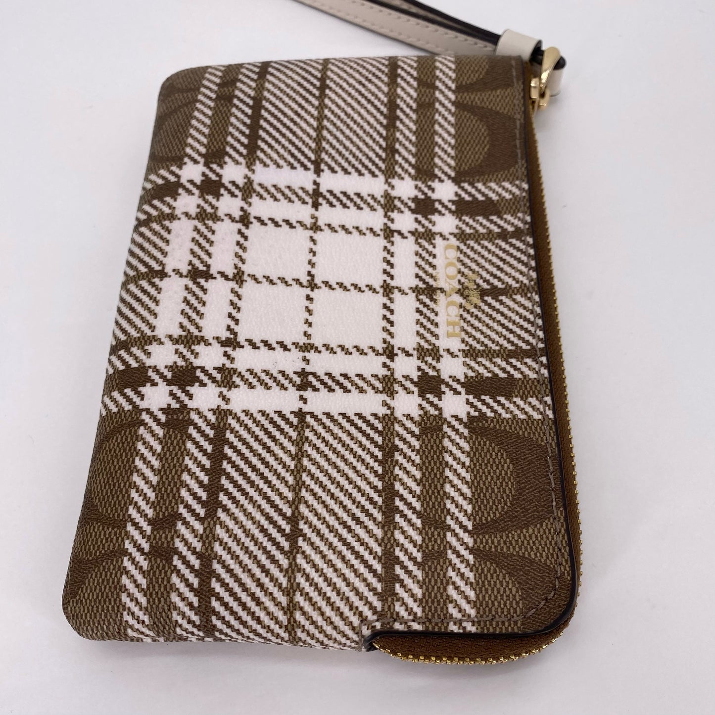 Beige COACH Wristlet