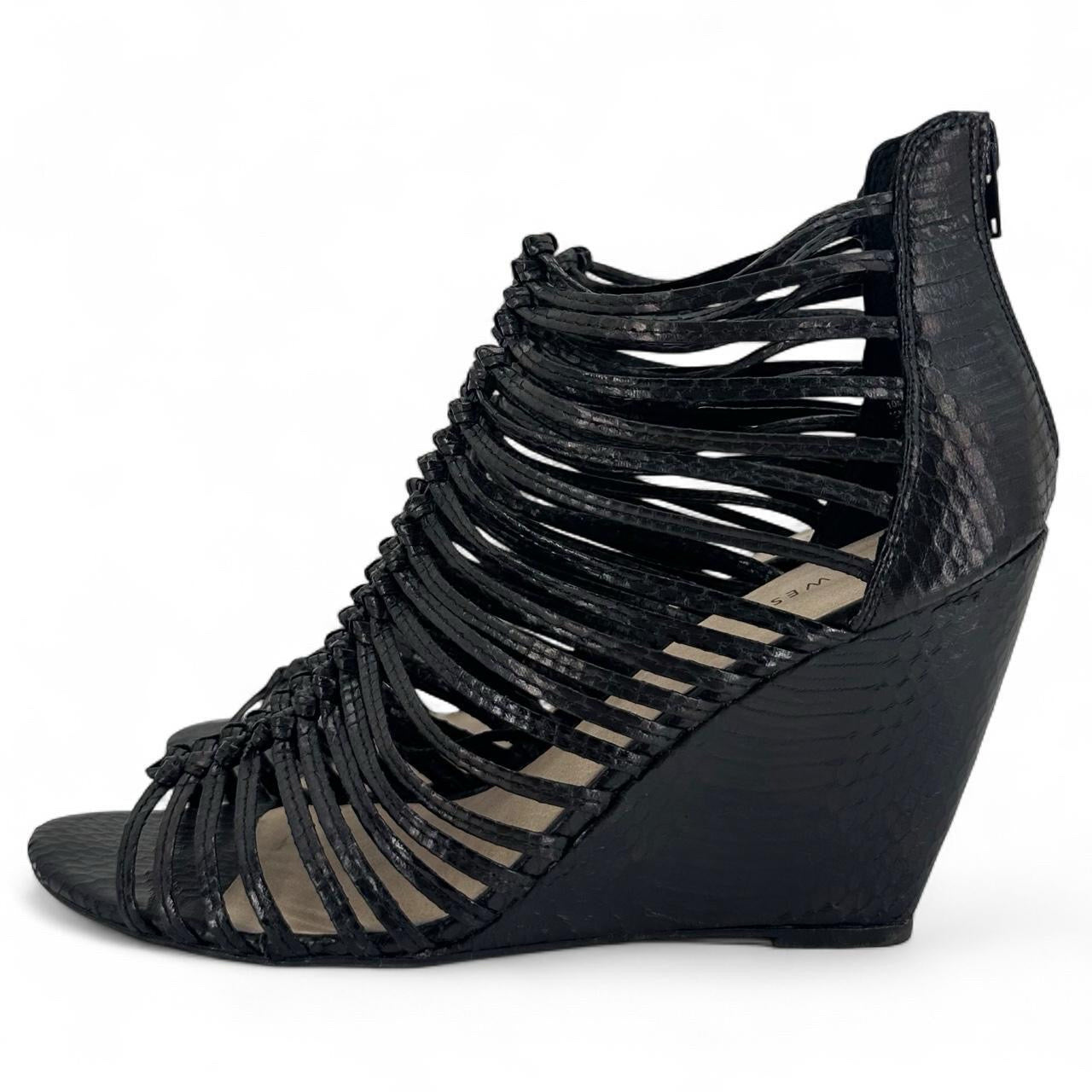 Black W Shoe Size 10 NINE WEST Wedge