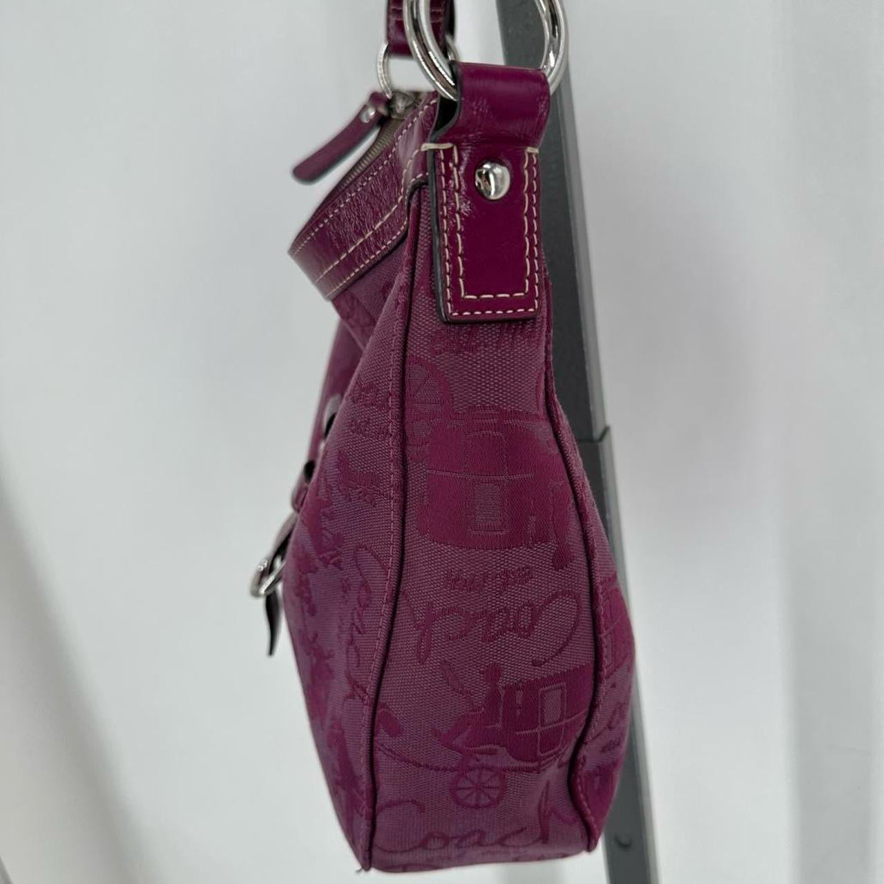 magenta COACH Cross-body