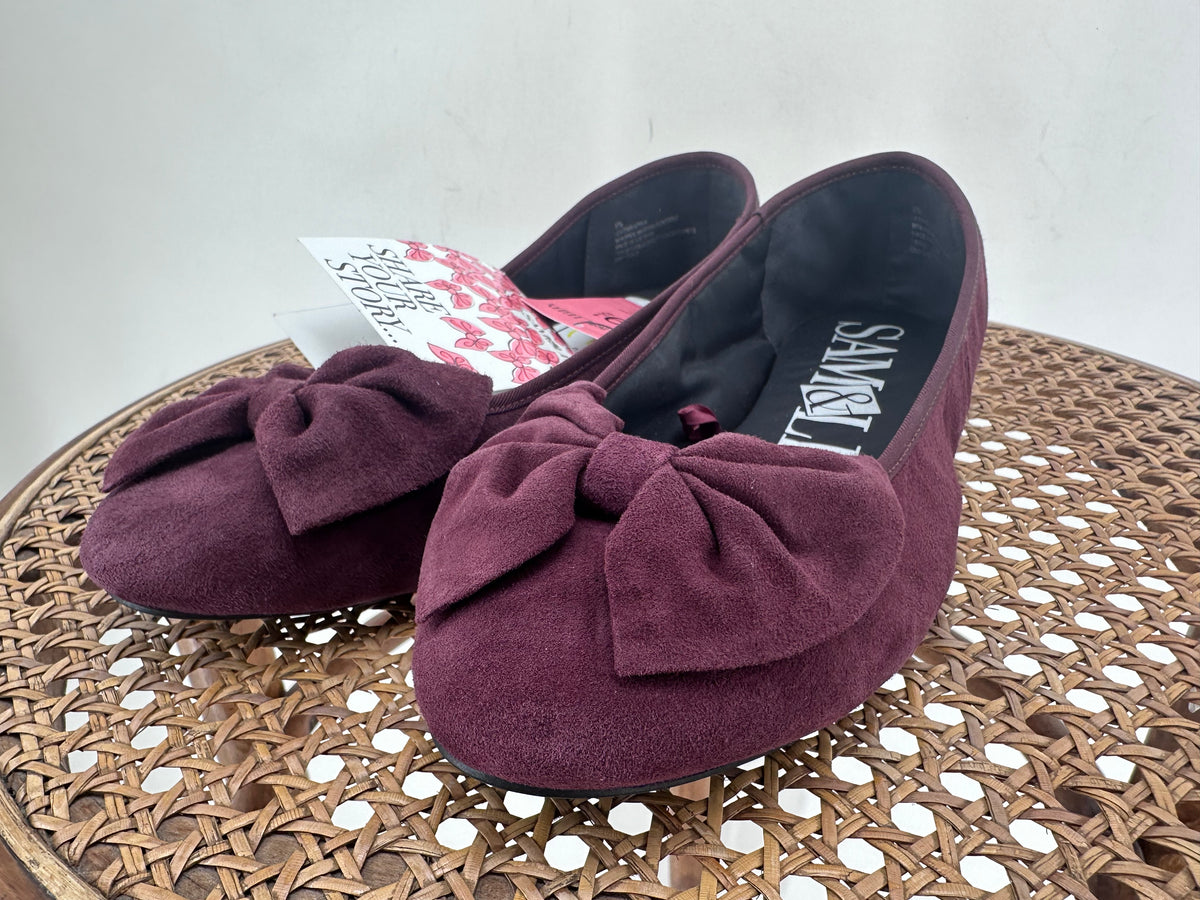 maroon W Shoe Size 9.5 SAM & LIBBY Flats