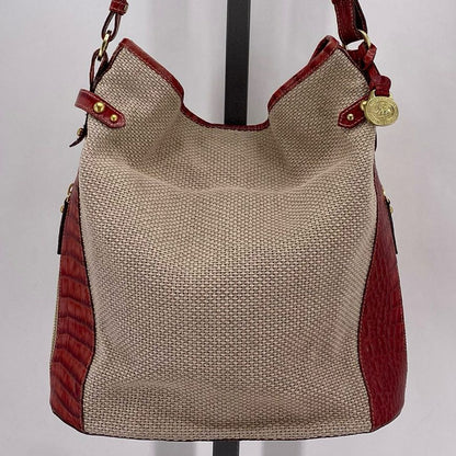 RED/TAN BRAHMIN Shoulder Bag