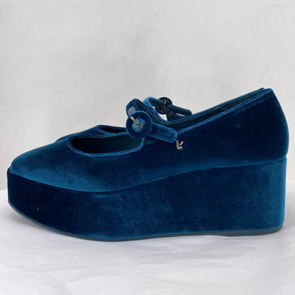 DARK TEAL GREEN W Shoe Size 9.5 Flats