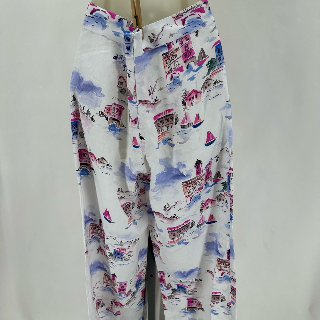 Size 4 REBECCA VALLANCE Linen SCENIC Pants