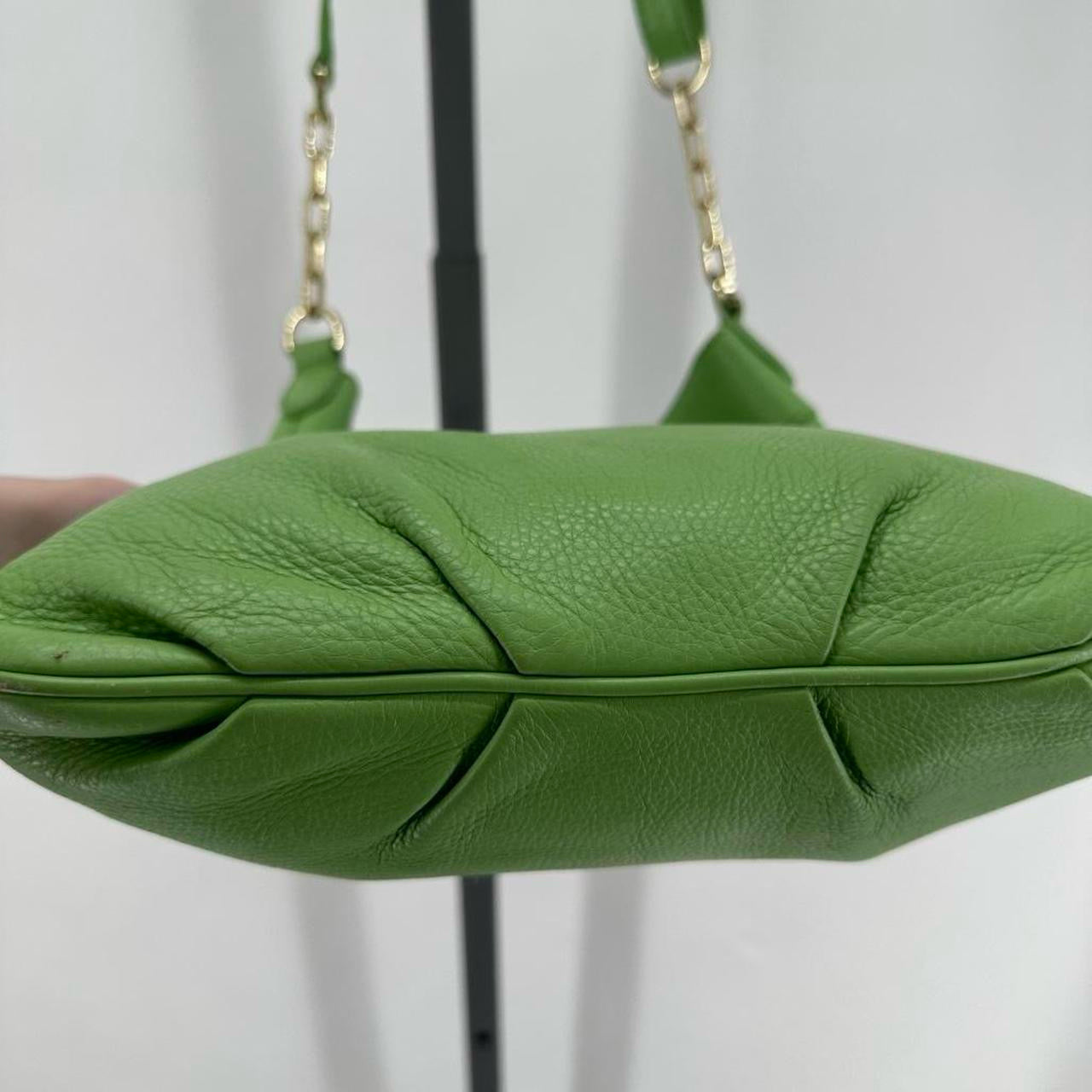 Lime Green TORY BURCH Leather Pebbeled Leather Cross-body