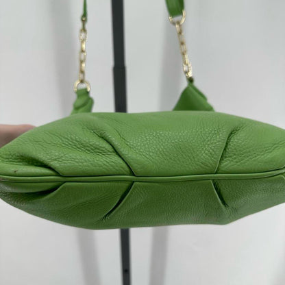 Lime Green TORY BURCH Leather Pebbeled Leather Cross-body