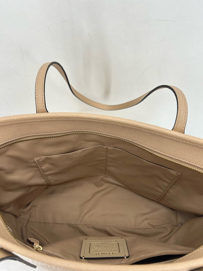 Beige COACH Tote