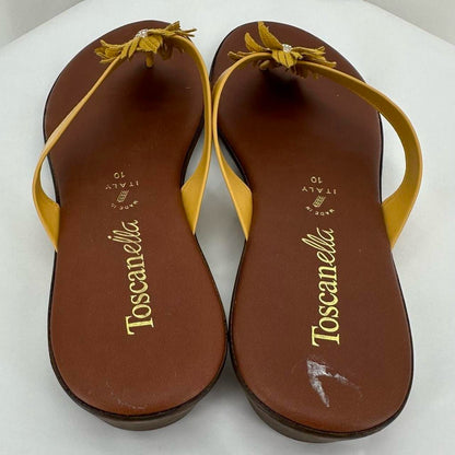 Yellow W Shoe Size 10 TOSCANELLA Sandals