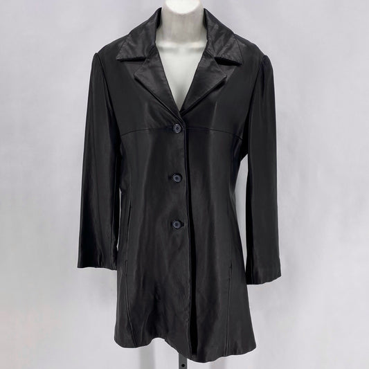 Size M TIBOA Leather Coat