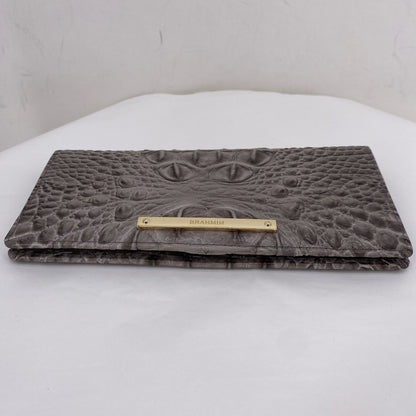 DARK TAUPE BRAHMIN Leather Wallet