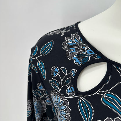 Size 2X RUBY RD FLOWERS Shirt