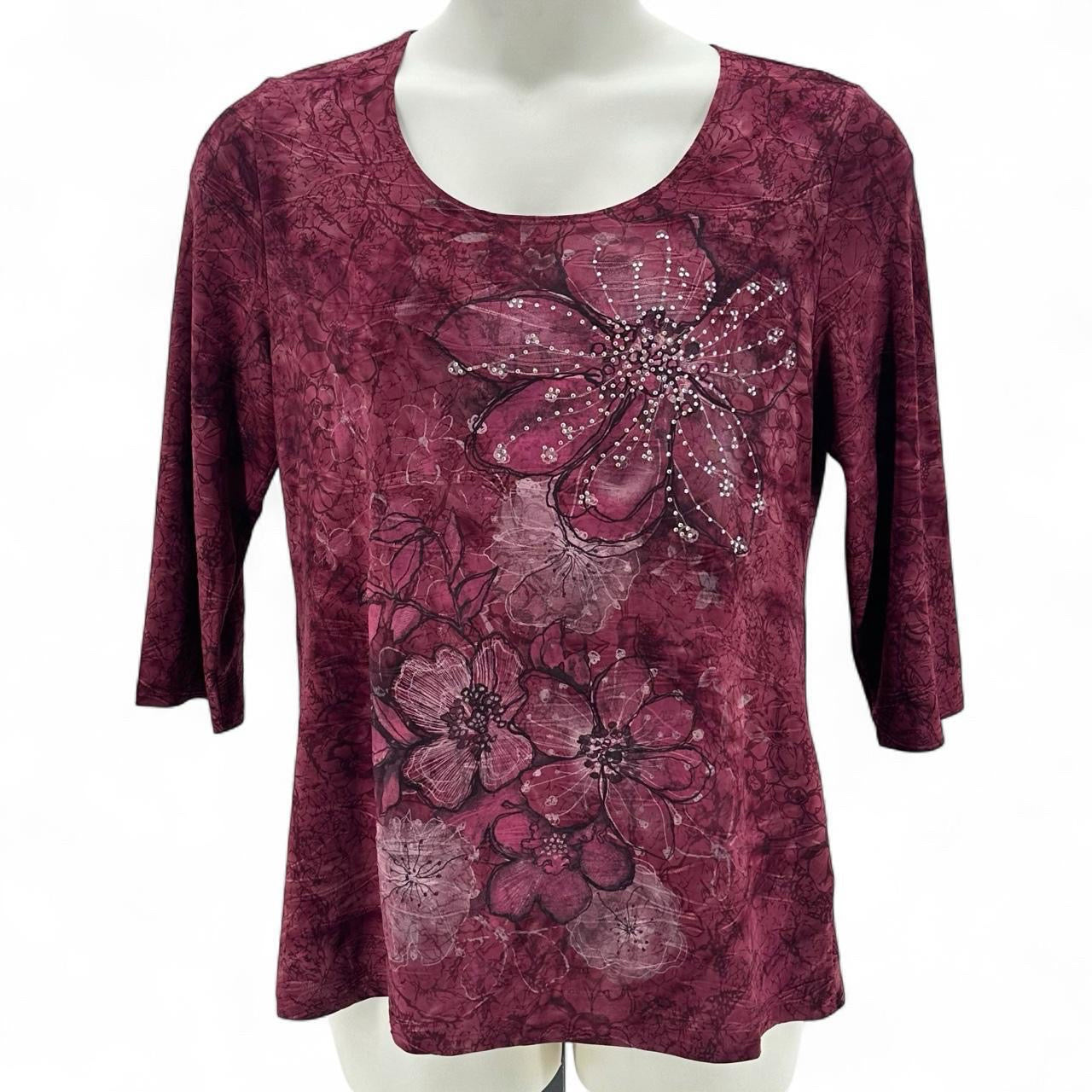 Size XL DRESSBARN Floral Shirt