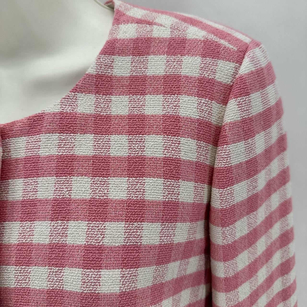 Size 6 J CREW Checkered Jacket