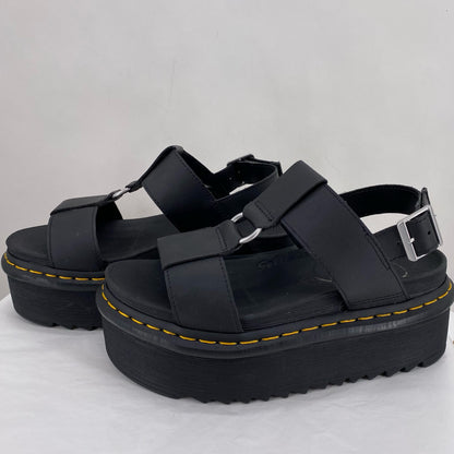 Black W Shoe Size 8 DR. MARTENS Sandals
