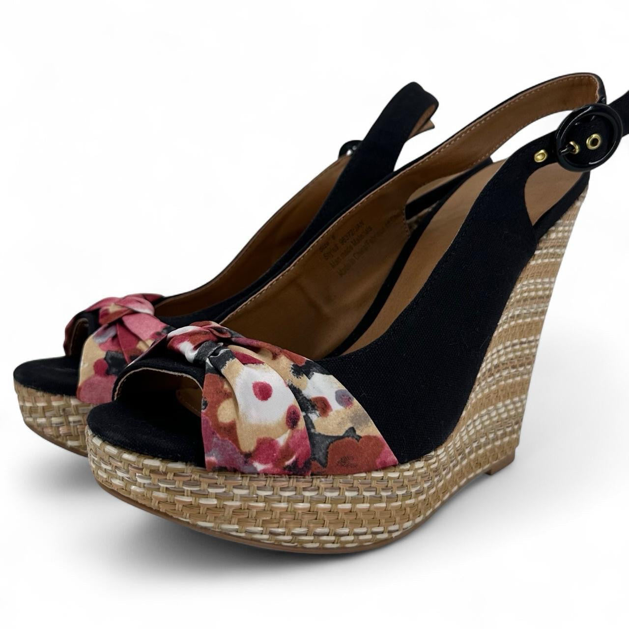 Black W Shoe Size 8 MAURICES Wedge