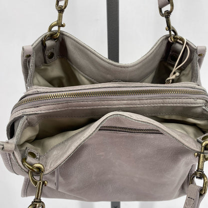 Gray AMERICAN LEATHER COMPANY Leather Satchel