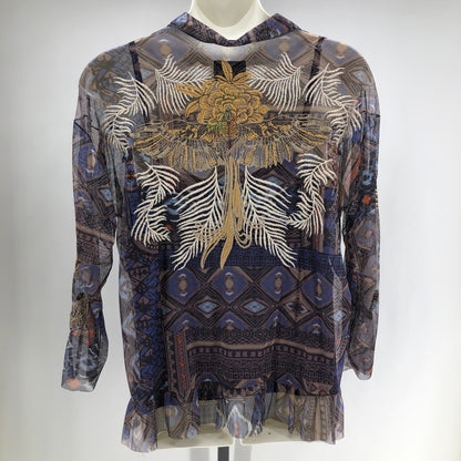 Size 2X JOHNNY WAS BIRDS Shirt