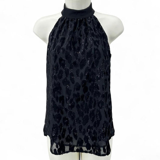 Size 00 WHITE HOUSE BLACK LEOPARD Shirt