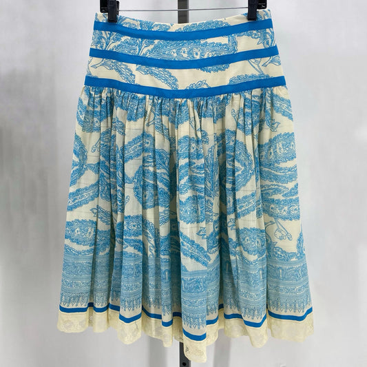 Size 6 TRACY REESE fleur de lis Skirt
