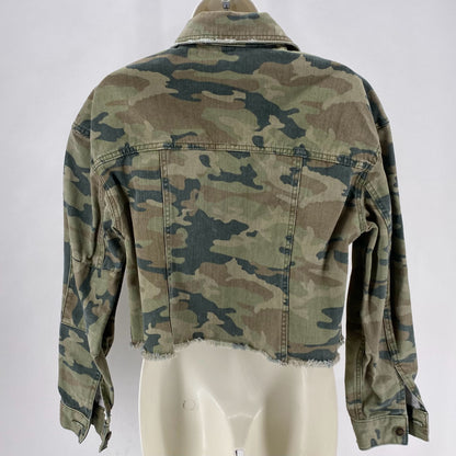 Size XS FREE PEOPLE Camoflage Jacket