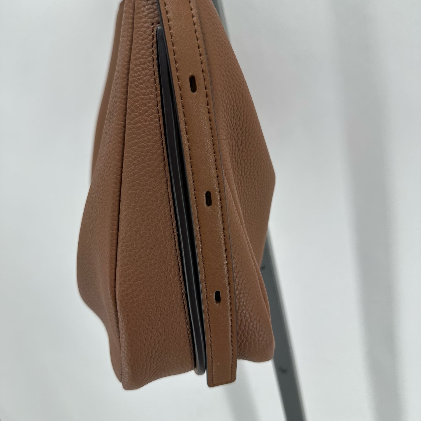 Camel MICHAEL KORS Leather Pebbeled Leather Shoulder Bag