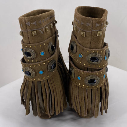 BROWN W Shoe Size 8.5 SBICCA Boots