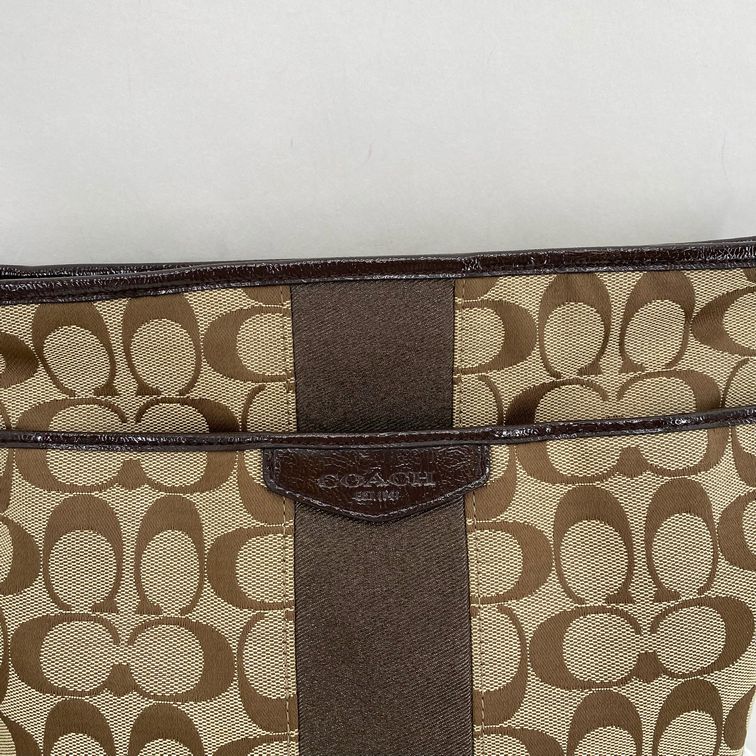 BROWN/TAN COACH Cross-body