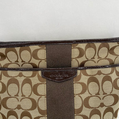 BROWN/TAN COACH Cross-body