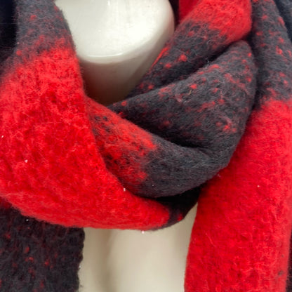 STEVE MADDEN BLACK/RED Scarf