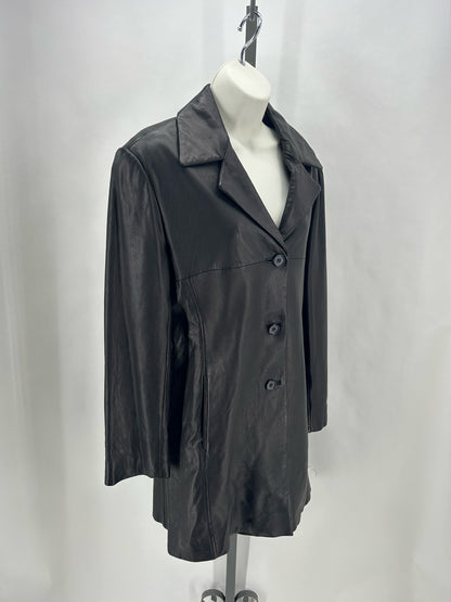 Size M TIBOA Leather Coat